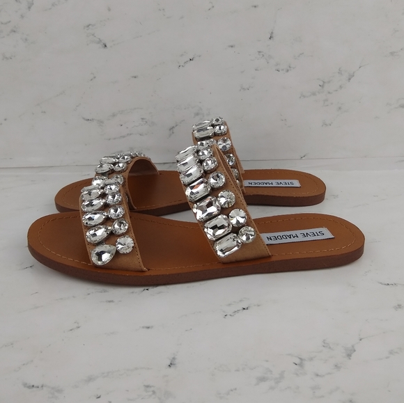 *LAST🍐 NEW Steve Madden Jewel Slide Sandals - Picture 5 of 8